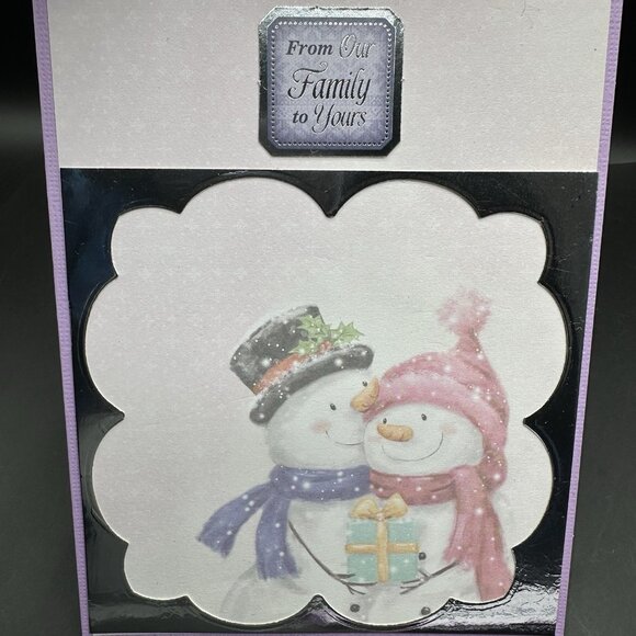 Handmade Christmas Cards with Envelopes Colorful Set of 6 Santa Birds Dog Purple - Picture 14 of 15